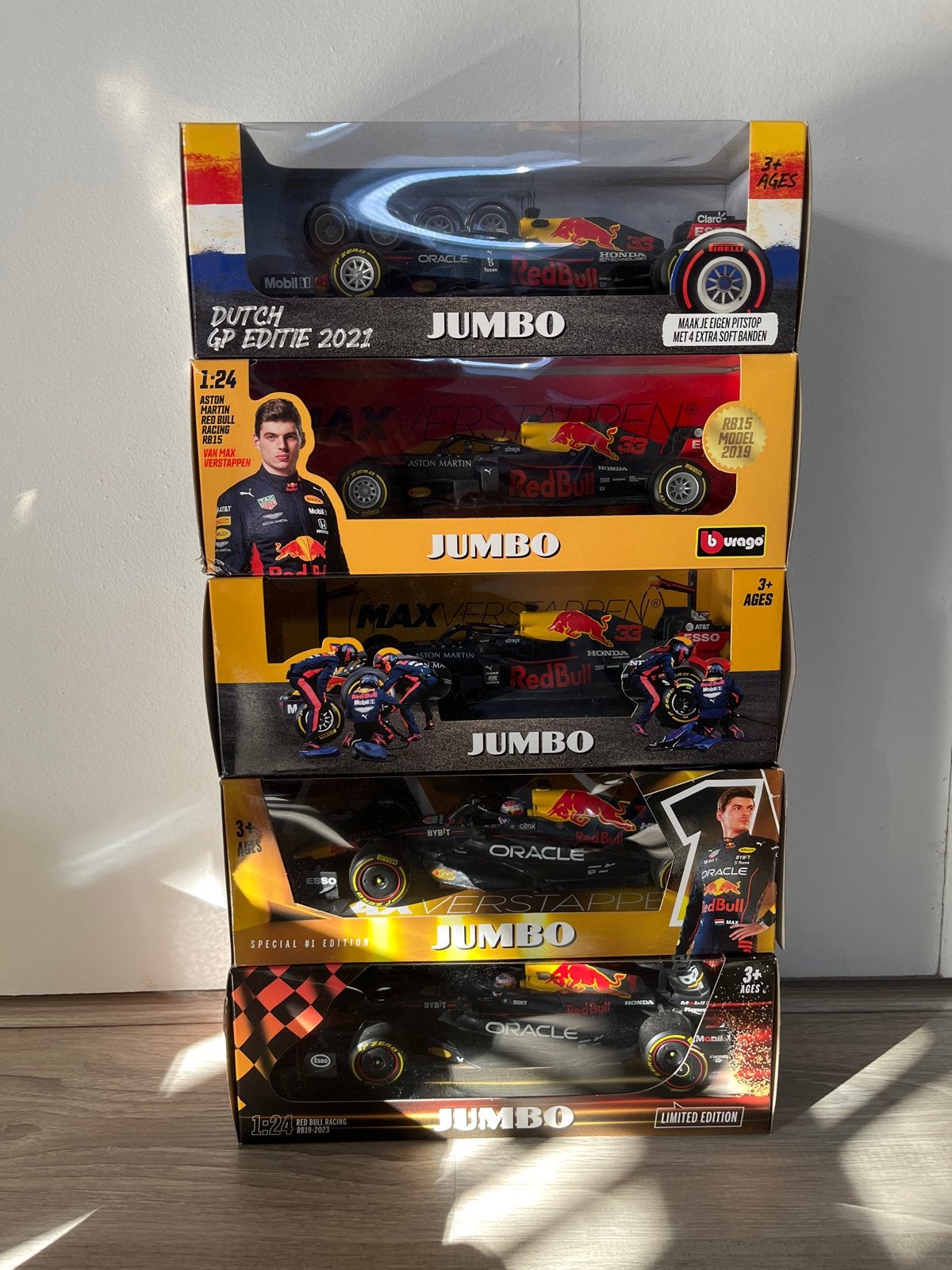 Max Verstappen Red Bull Racing schaalmodellen (5 stuks), Ophalen, Nieuw, Auto
