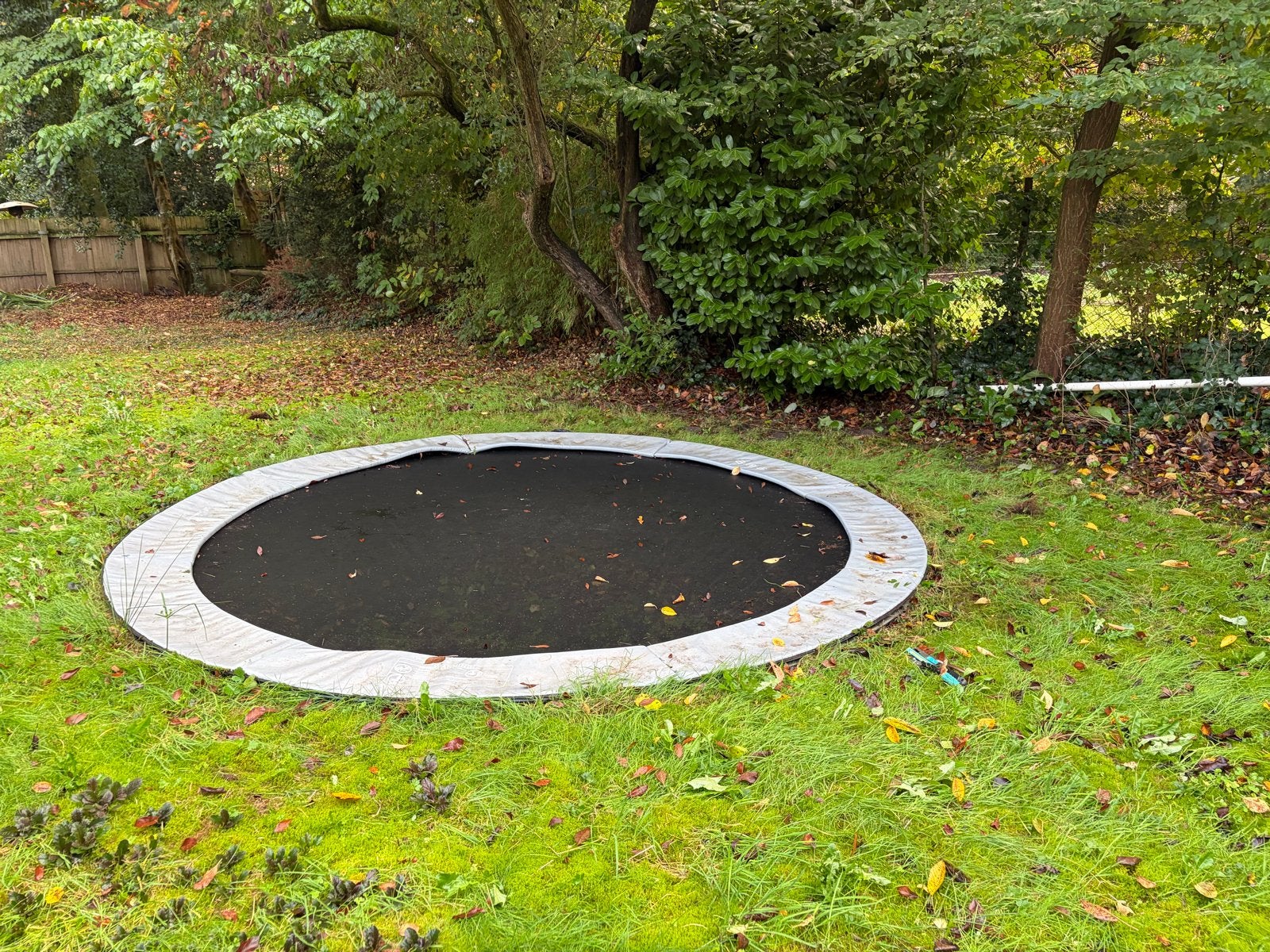 AKROBAT Inground Trampoline - 430 CM met cover, Ophalen, Gebruikt
