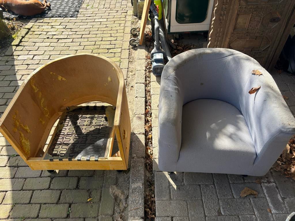 2x Gelderland Jan des Bouvrie frame, Huis en Inrichting, Stoelen, Ophalen, Gebruikt, Hout, Twee