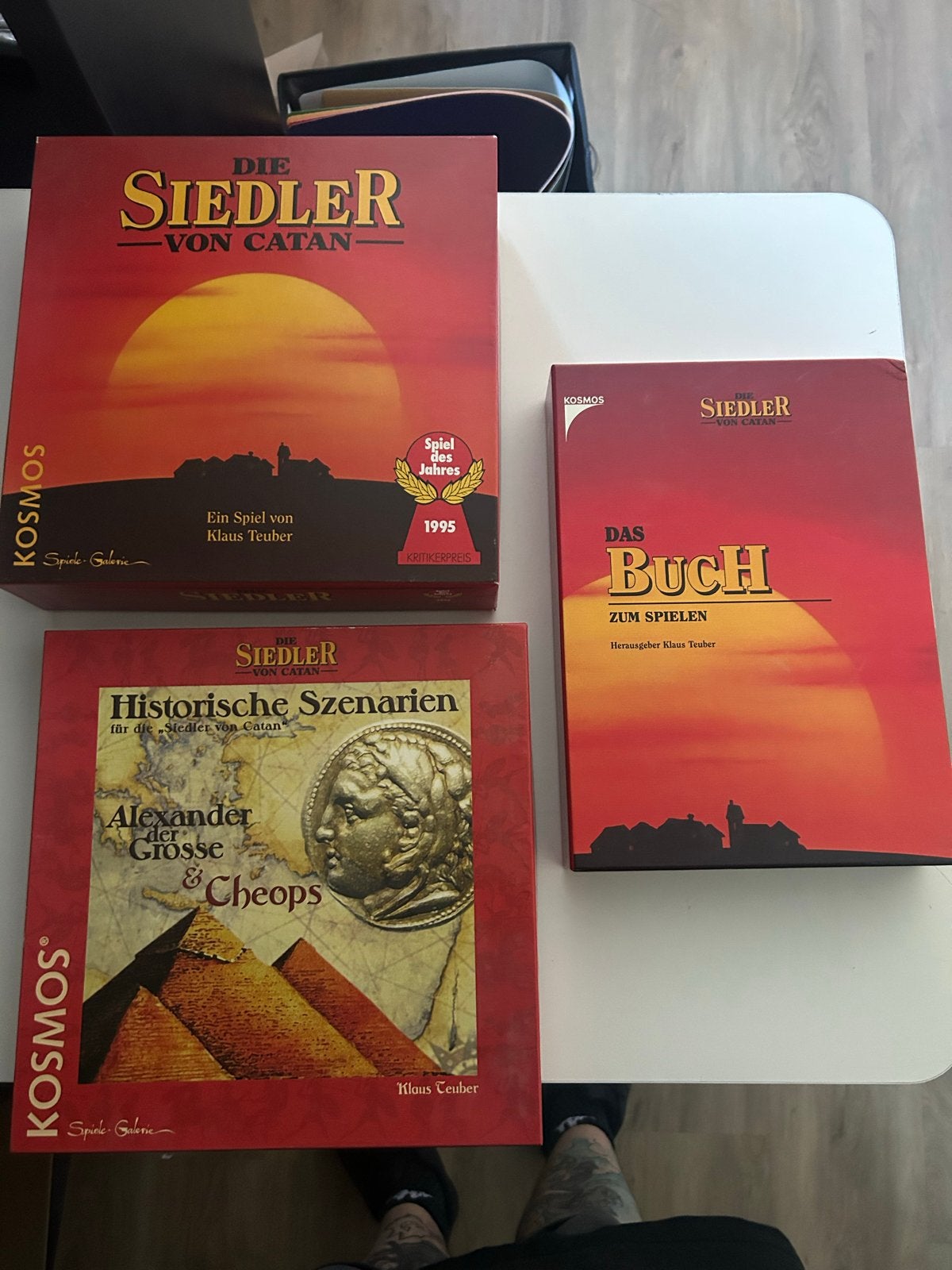 Die Siedler von Catan + uitbreidingen / Settlers of Catan, Drie of vier spelers, Ophalen of Verzenden, Gebruikt