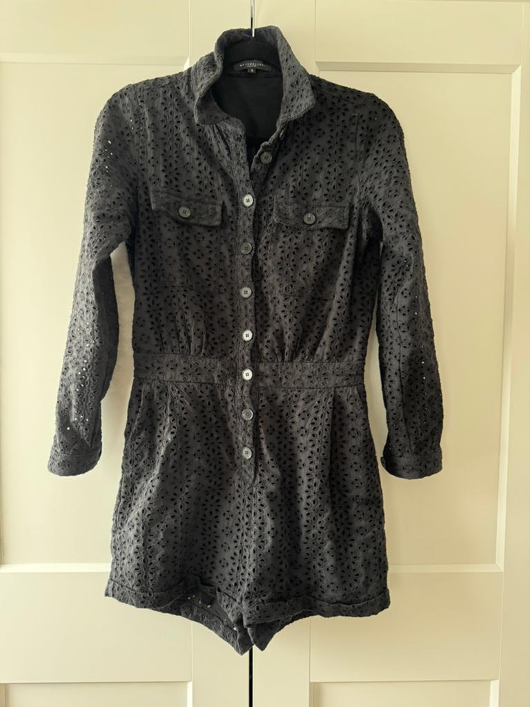 Jumpsuit zwart broderie S My Jewellery, Kleding | Dames, Jumpsuits, Ophalen of Verzenden, Zo goed als nieuw, Maat 36 (S), Zwart