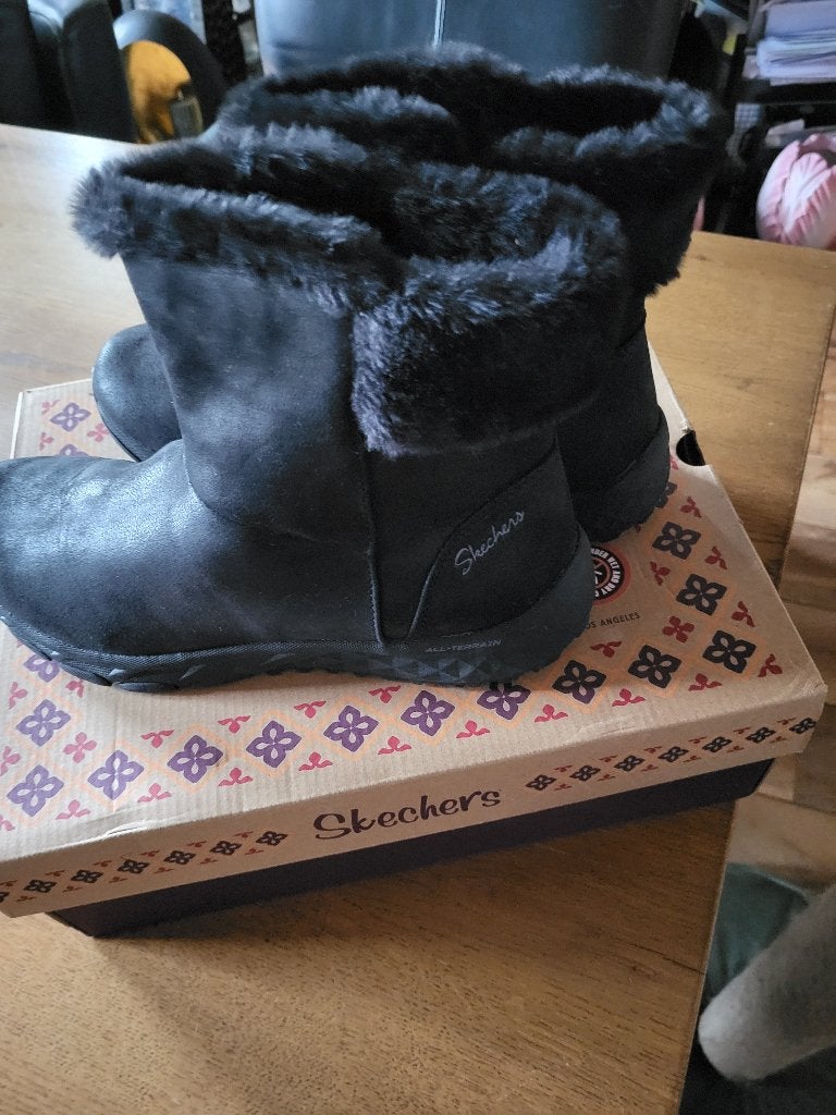 nieuw zwarte boots laarzen skechers mt 40, Hoge laarzen, Skechers, Zwart, Nieuw