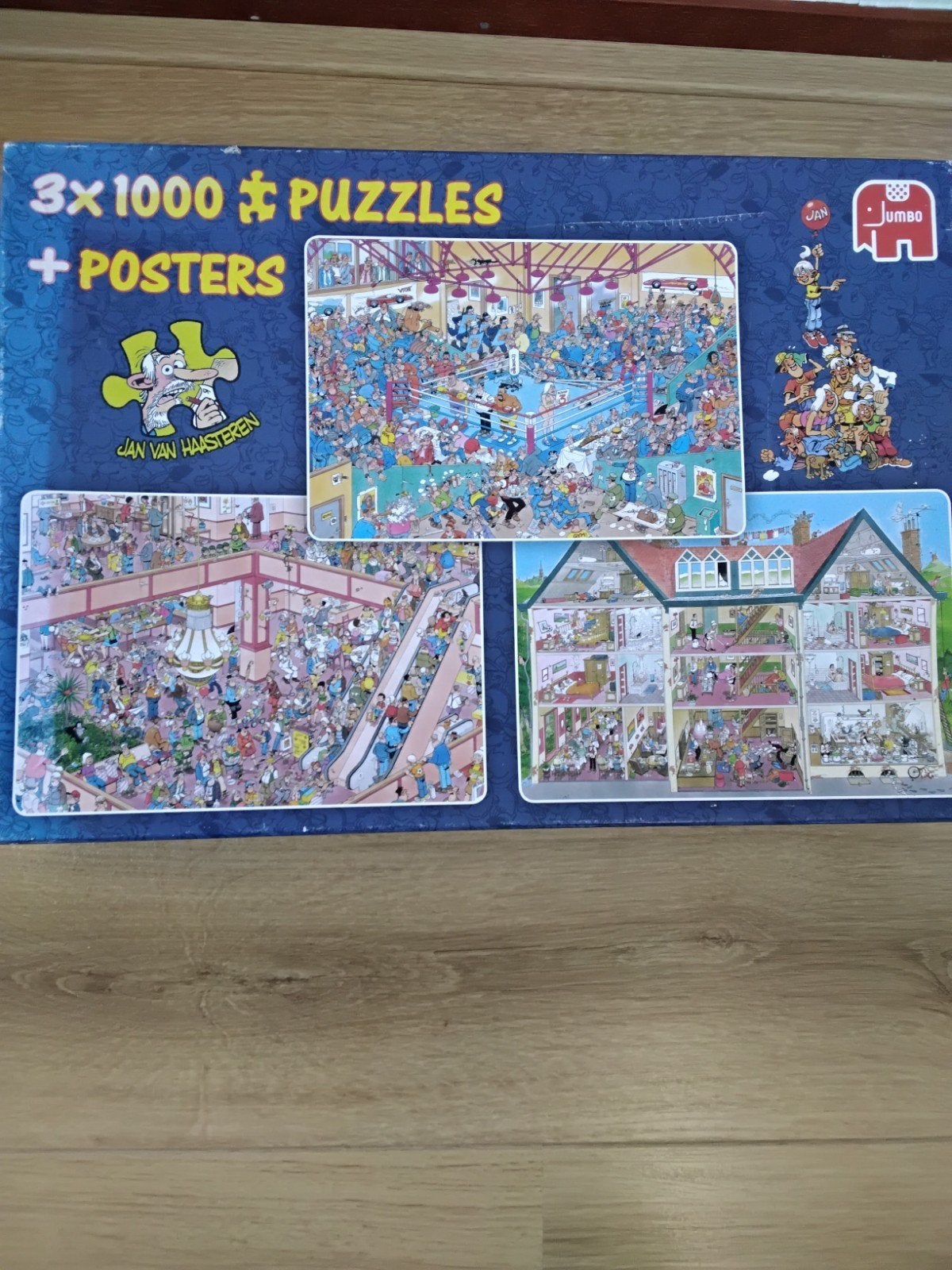 5 x 1000 puzzels van Jan van Haasteren