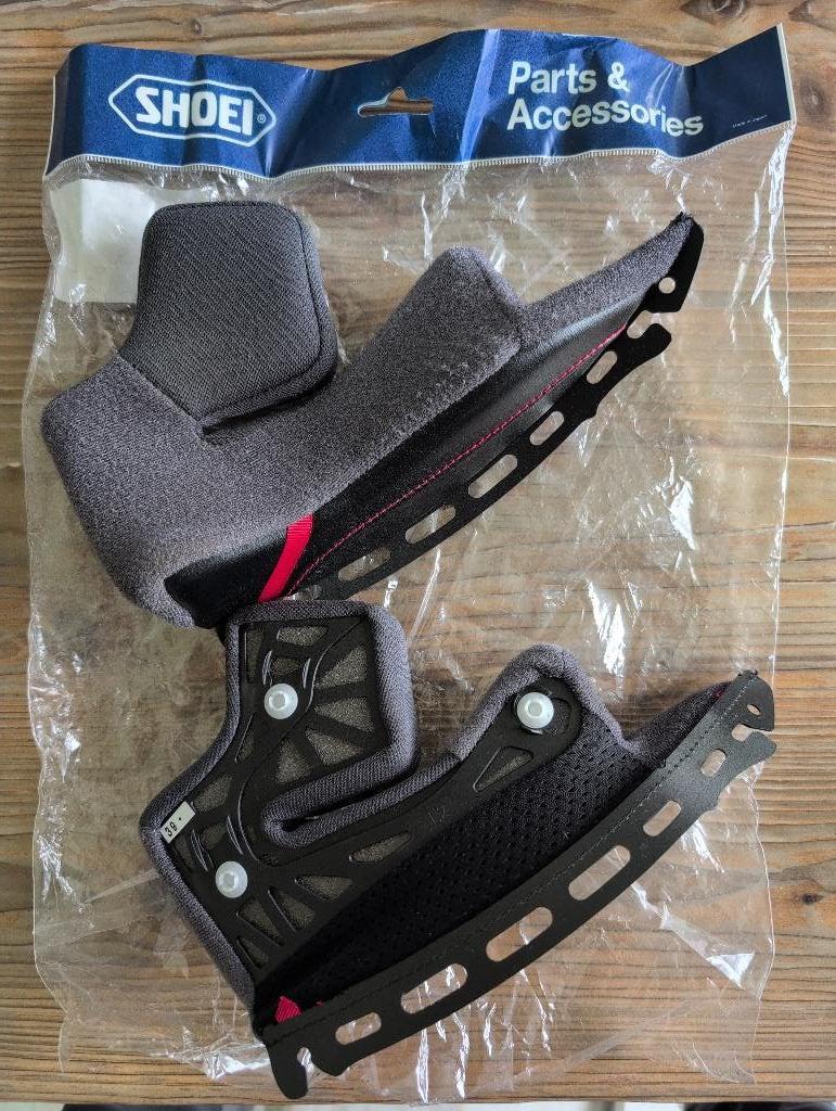 Shoei GT Air II Wangkussen 39mm, Motoren, Kleding | Motorhelmen, Ophalen of Verzenden, Tweedehands, Integraalhelm, Shoei