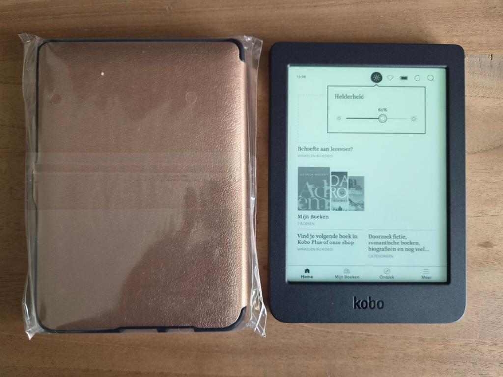 Zgan Kobo Nia ereader met nieuwe sleepcover, Computers en Software, E-readers, OBELIS SA,  Generaal Wahislaan 53, Brussel, 8 GB