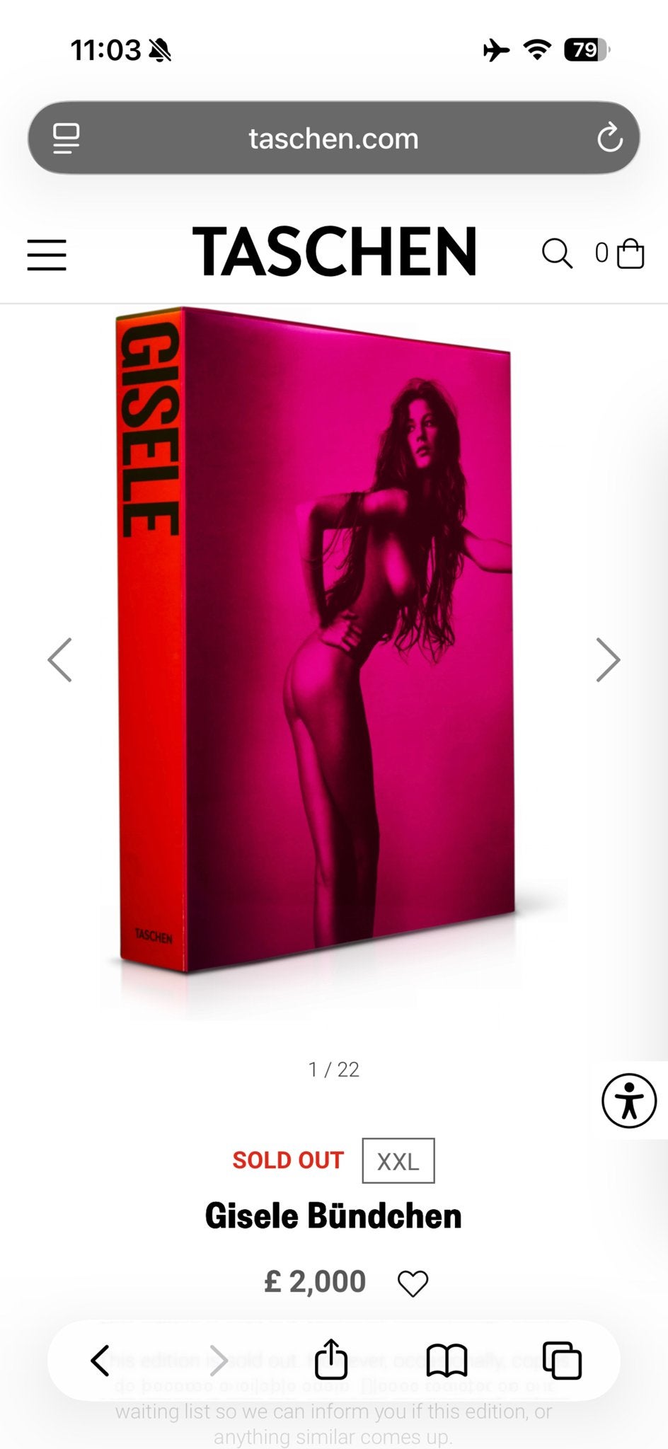 Gisele Bündchen limited edition - Taschen SOLD OUT, Ophalen, Zo goed als nieuw, Wereld overig