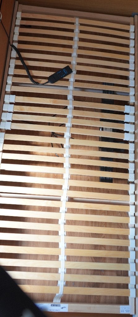 elektrisch verstelbaar lattenbodem 90x200, Ophalen, 90 cm, Eenpersoons, Zo goed als nieuw