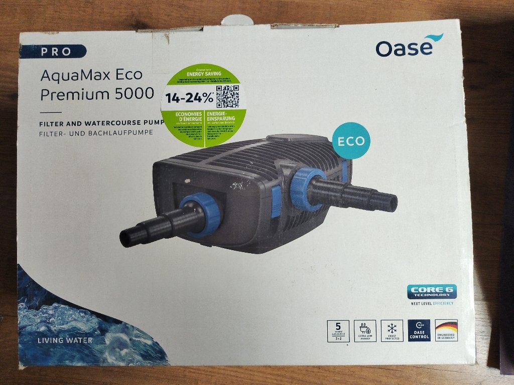Oase AquaMax Eco Premium 5000 vijverpomp nieuw in doos, Ophalen of Verzenden, Nieuw, Vijverpomp