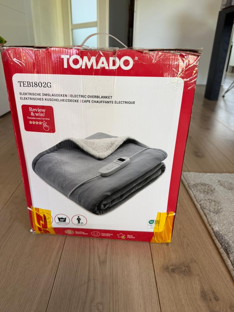 Electr. Omslagdeken Tomado TEB1802G, Ophalen, Nieuw