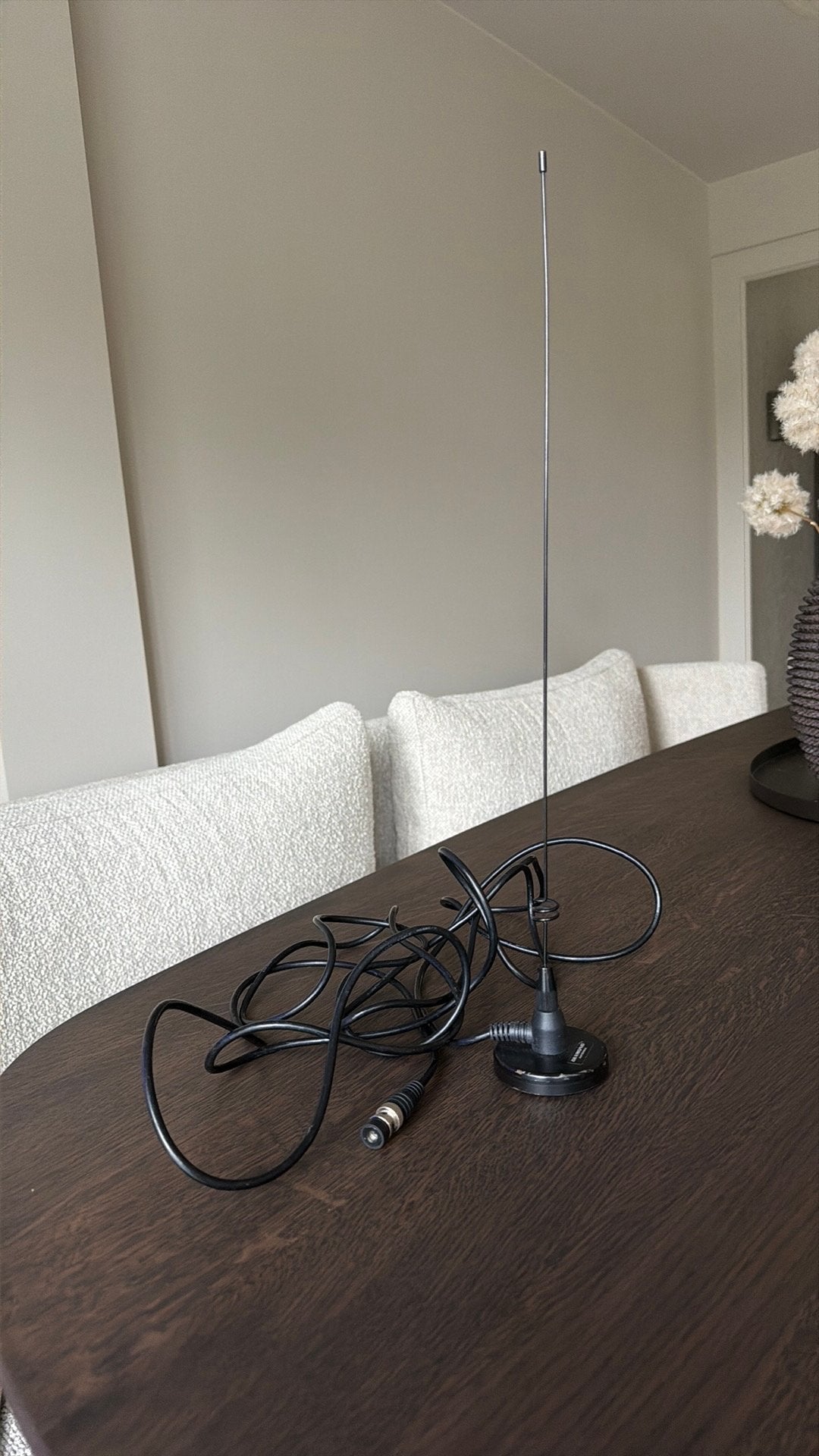 Magneetvoet dakantenne voor radio ontvager, Telecommunicatie, Ophalen, Gebruikt