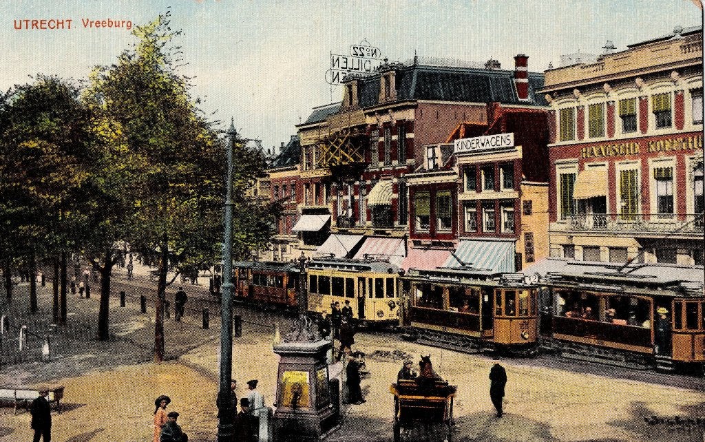Utrecht – Vreeburg. Gelopen Nichtevecht 1915 Tekst., Ophalen of Verzenden, Voor 1920, Gelopen, Utrecht