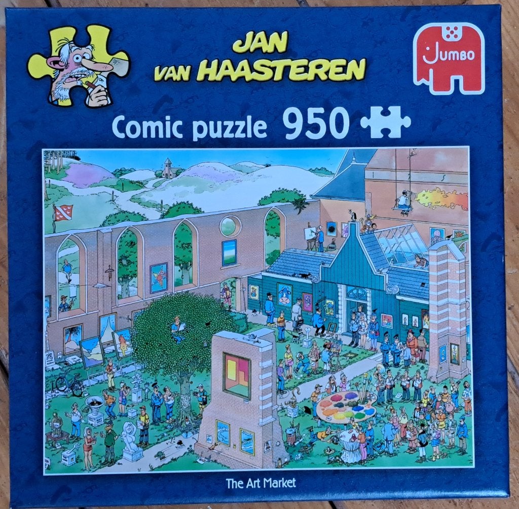 van Haasteren puzzel The Art Market, Ophalen of Verzenden, 500 t/m 1500 stukjes, Zo goed als nieuw, Legpuzzel