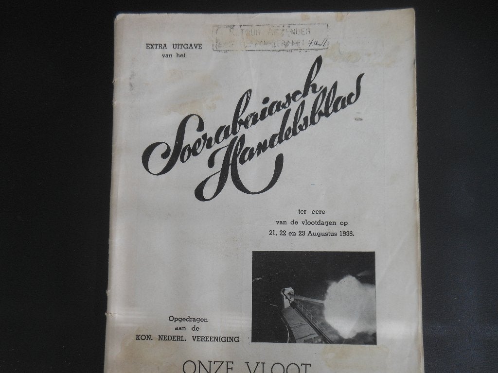 Extra uitgave van het Soerabaiasch Handelblad, Gelezen, Ophalen of Verzenden, Voor 1940, Diverse auteurs