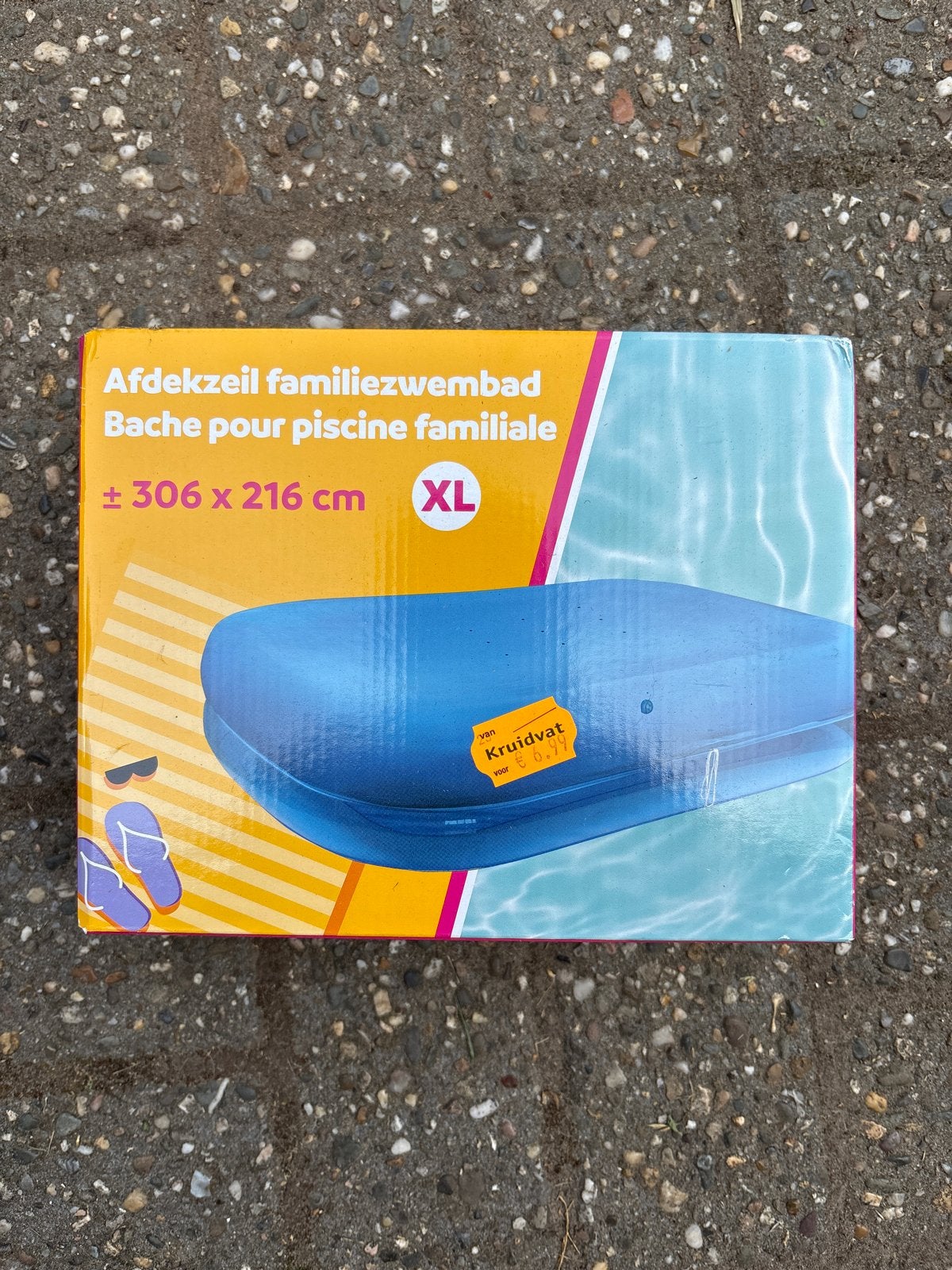 Afdekzeil familiezwembad 306 x 216 cm XL, 200 tot 300 cm, Overige typen, Nieuw, Ophalen of Verzenden