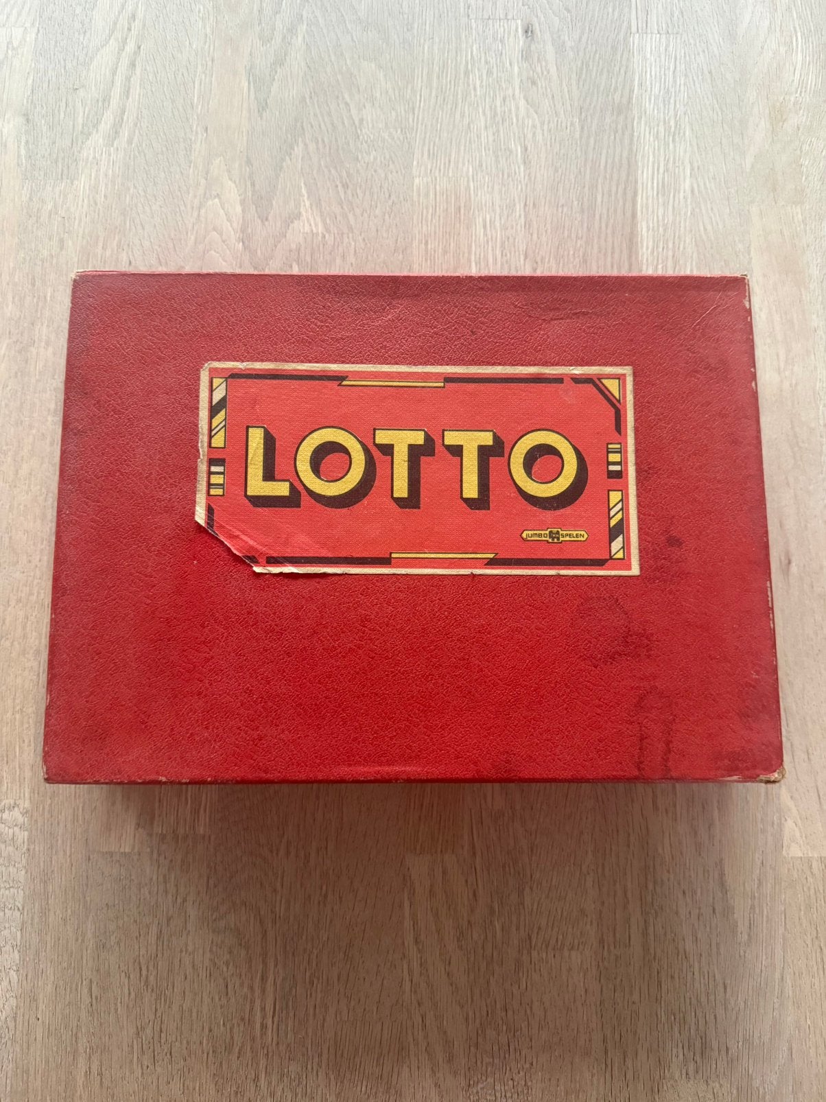 Vintage oud Lotto bingo spel., Vijf spelers of meer, Ophalen of Verzenden, Gebruikt, Jumbo