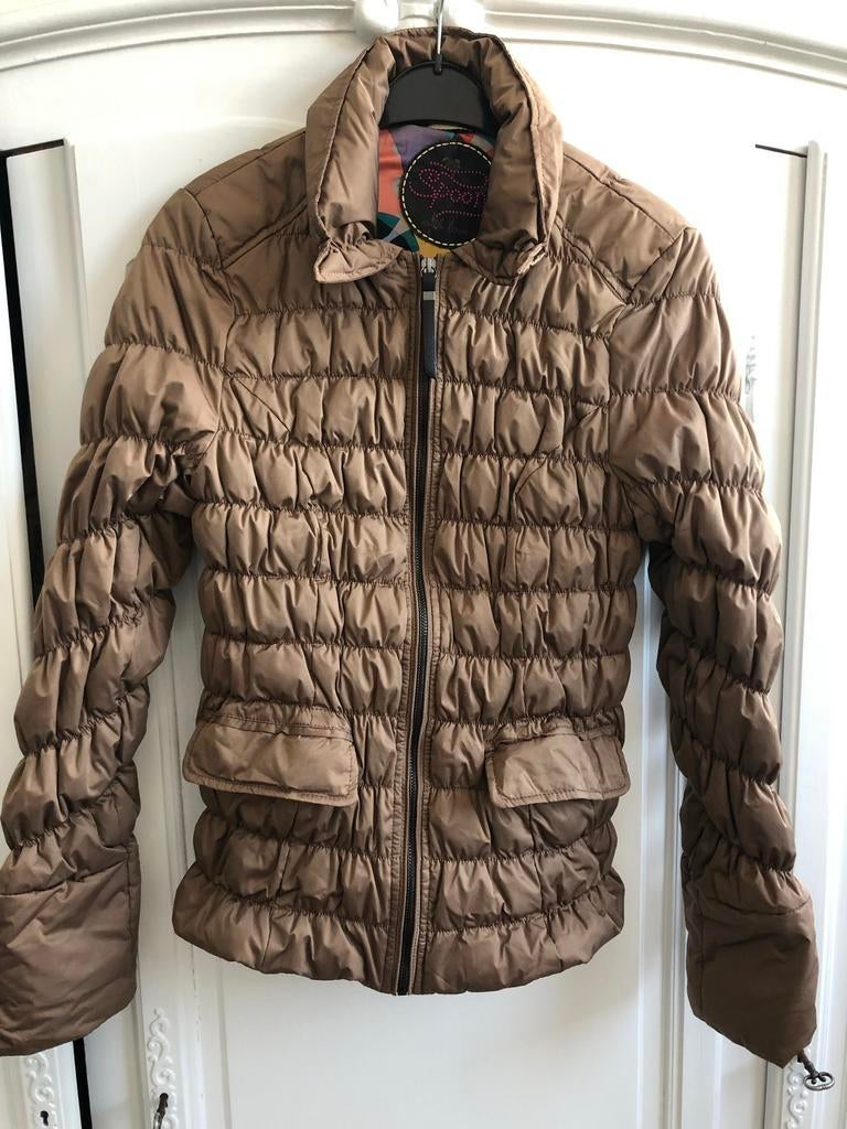 Zgan bruine jas merk Spoom maat 38, Kleding | Dames, Jassen | Winter, Ophalen of Verzenden, Zo goed als nieuw, Maat 38/40 (M)
