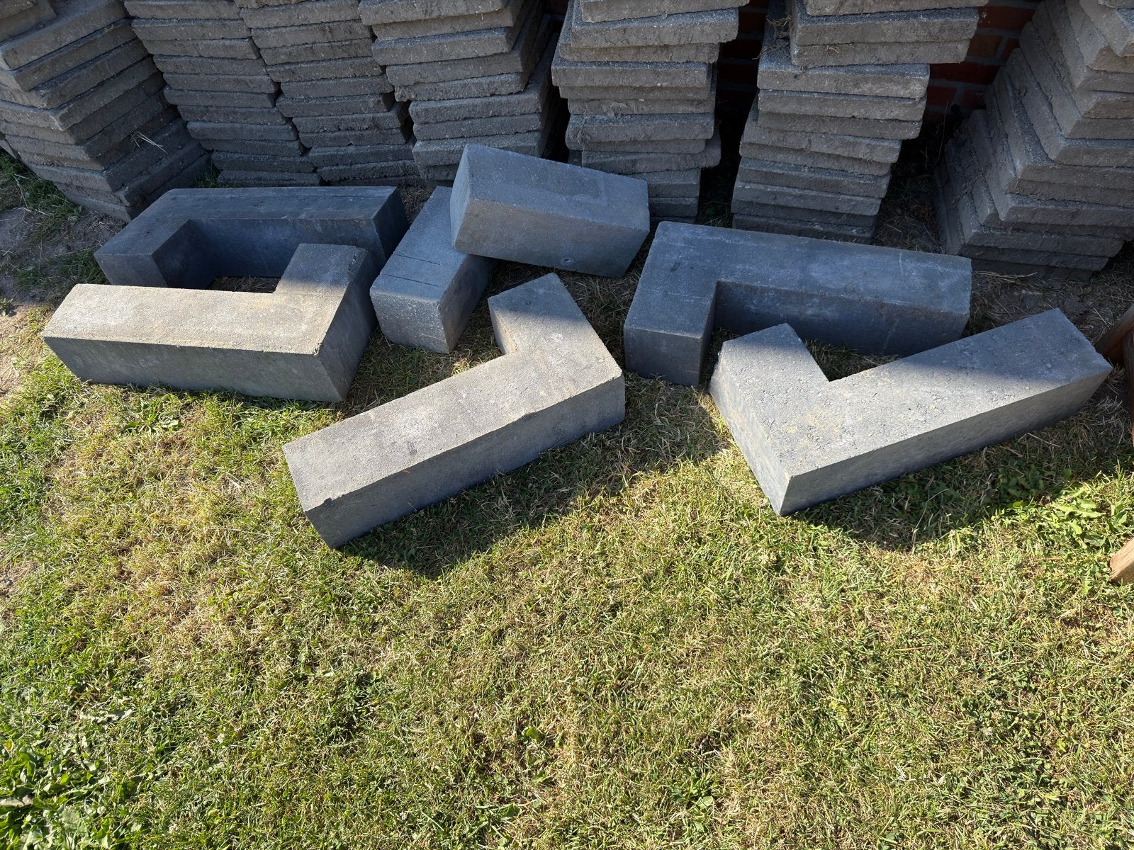 Betonnen L-elementen 15x15x60, Ophalen, Overige materialen, Gebruikt, Overige typen