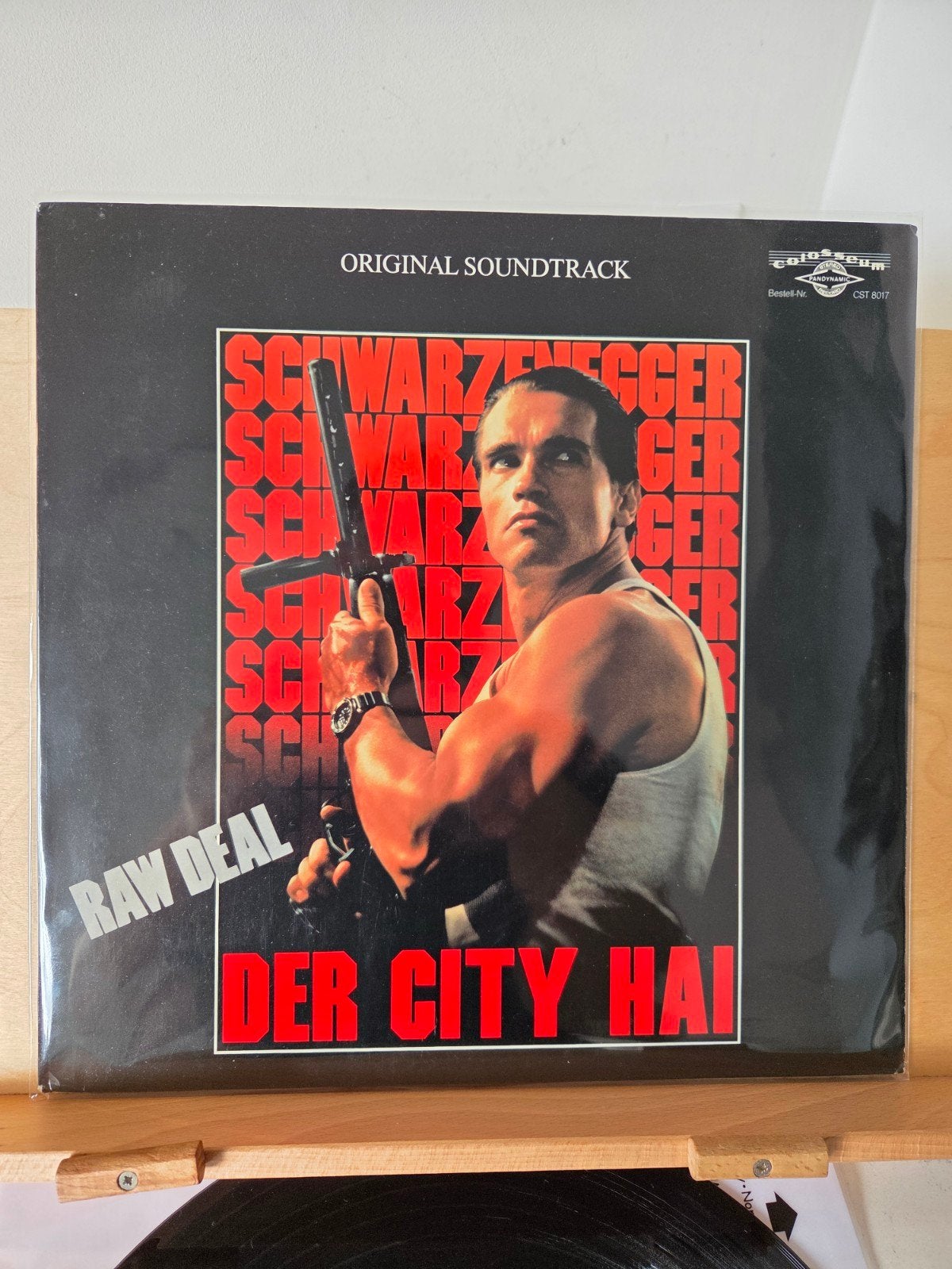Raw Deal Der City Hai Soundtrack LP 1986 Arnold Schwarzenegg, Cd's en Dvd's, Ophalen of Verzenden, Gebruikt, 12 inch