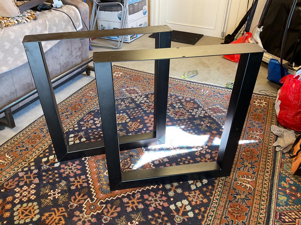 Stalen poten voor tafel, Ophalen, 200 cm of meer, 50 tot 100 cm, Zo goed als nieuw