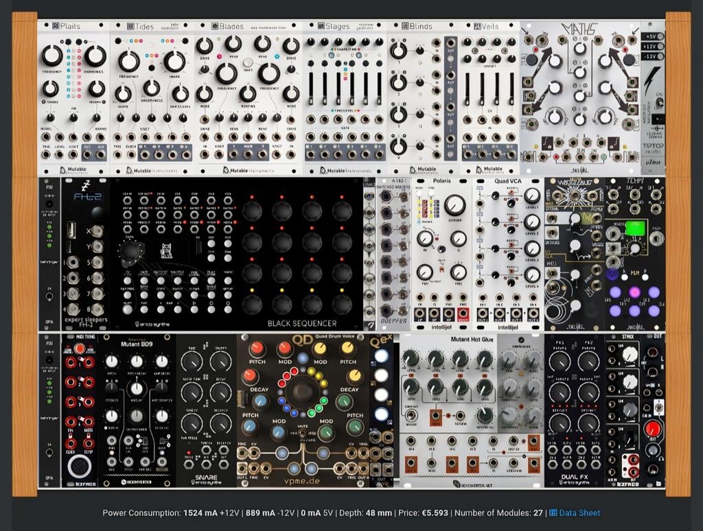 Eurorack Modular Synth, Ophalen of Verzenden, Zo goed als nieuw