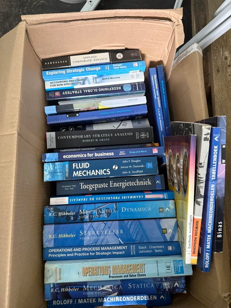 Grote bundel technische & bedrijfskundige studieboeken, Ophalen, Zo goed als nieuw, School, Studie en Wetenschap