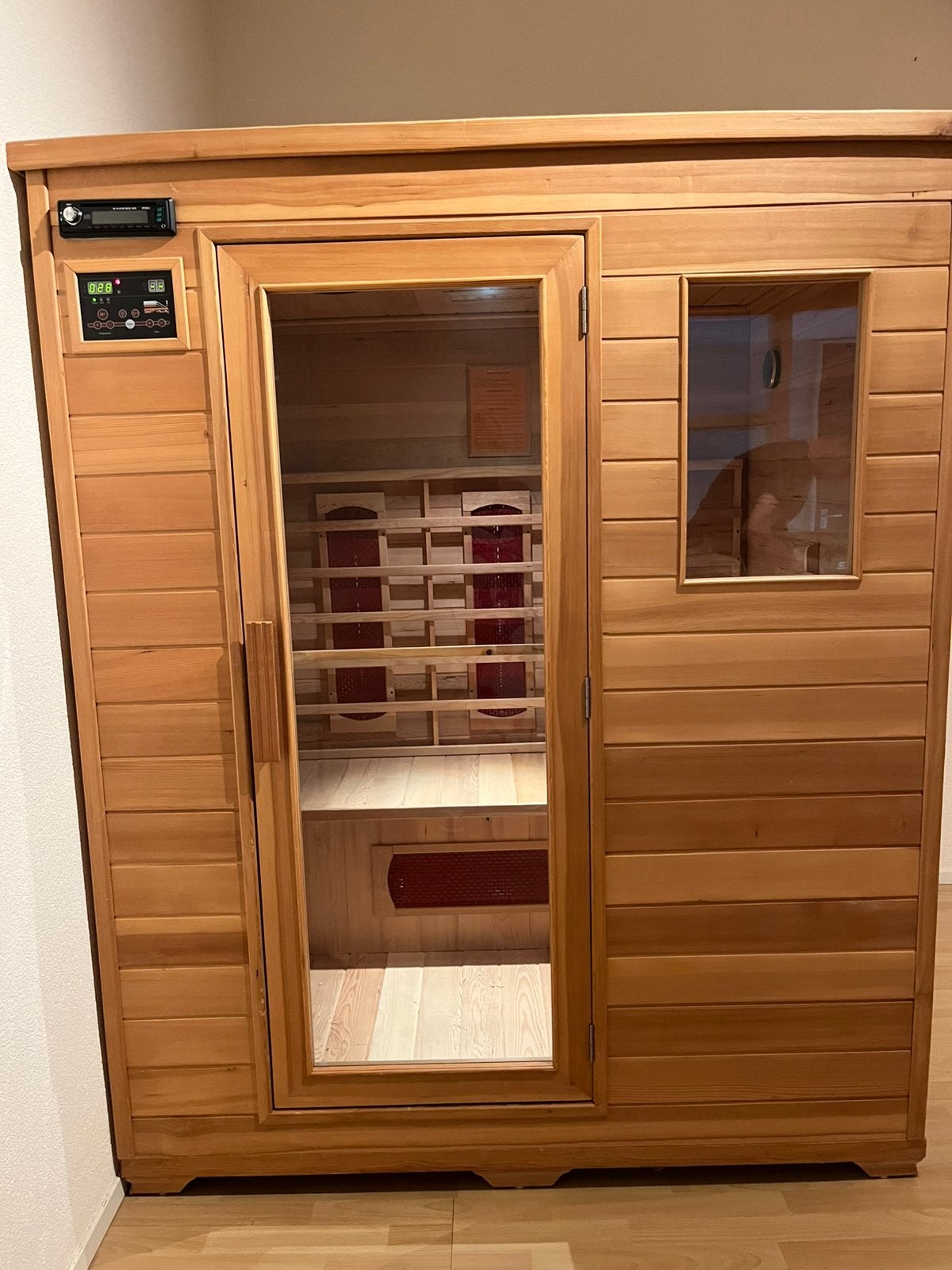 Infraroodcabine 2 personen, Sport en Fitness, Ophalen, Zo goed als nieuw, Complete sauna