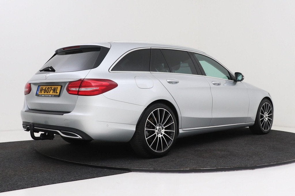 Mercedes-Benz C-klasse Estate 200 Prestige | Trekhaak | Spor, Auto's, Automaat, Achterwielaandrijving, 4 cilinders, Leder en Stof