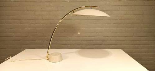 Vintage 1980s IKEA design tafellamp booglamp, Tweedehands, Tweedehands, Ophalen, Metaal