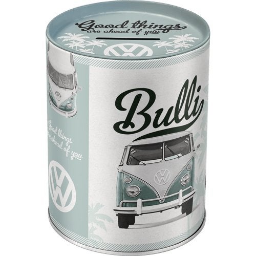 Volkswagen Bulli busje reclame spaarpot van metaal deco, Ophalen of Verzenden, Nieuw, Auto's