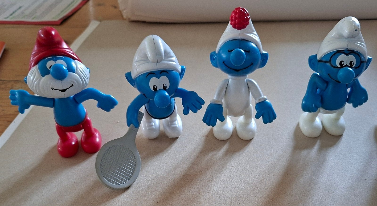Serie van 8 verschillende smurfen tv serie tekenfilm, Verzamelen, Smurfen, Ophalen of Verzenden, Nieuw, Verschillende Smurfen