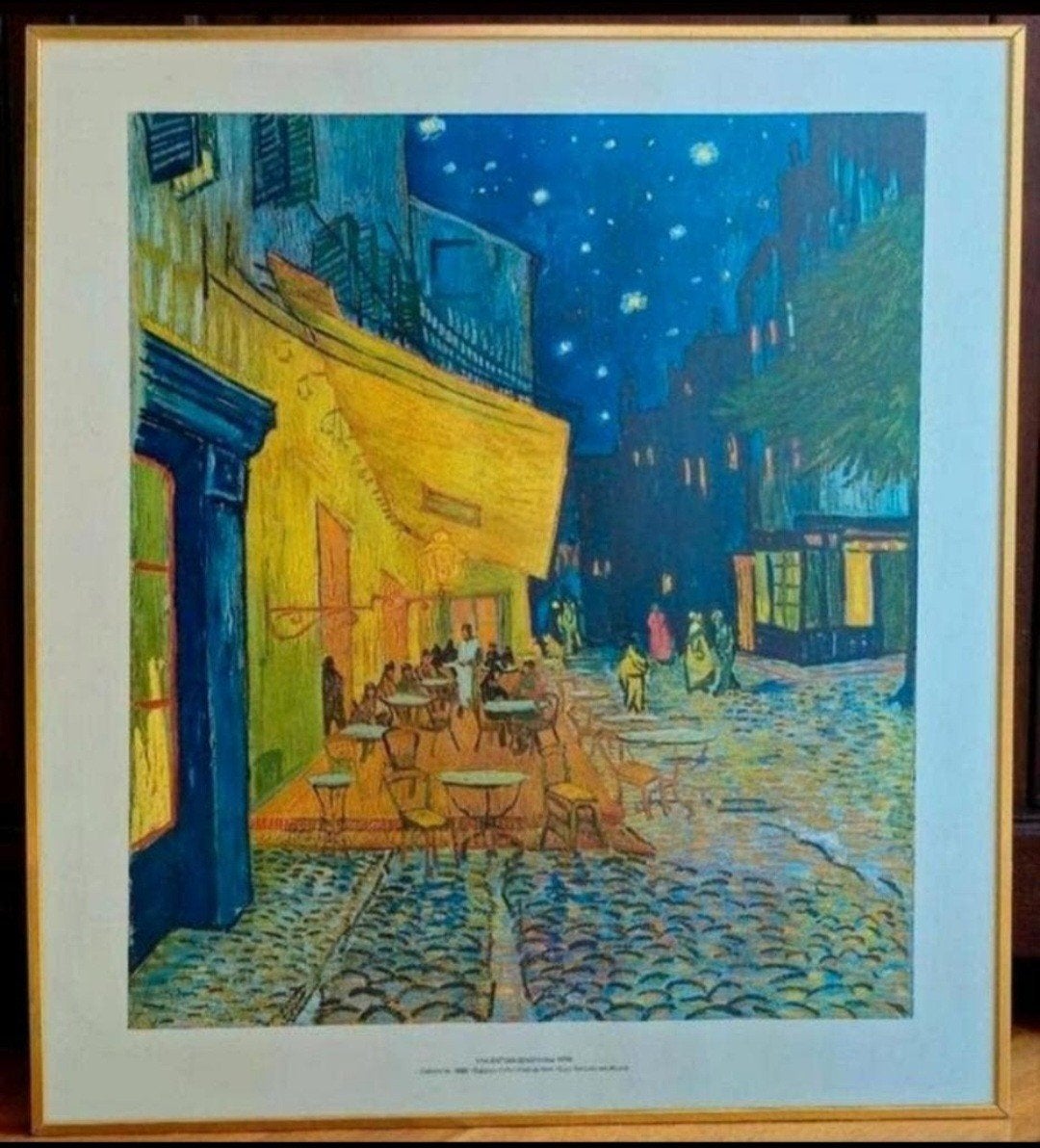VINCENT VAN GOGH "Caféterras bij Nacht" Kunstreproduktie, Ophalen