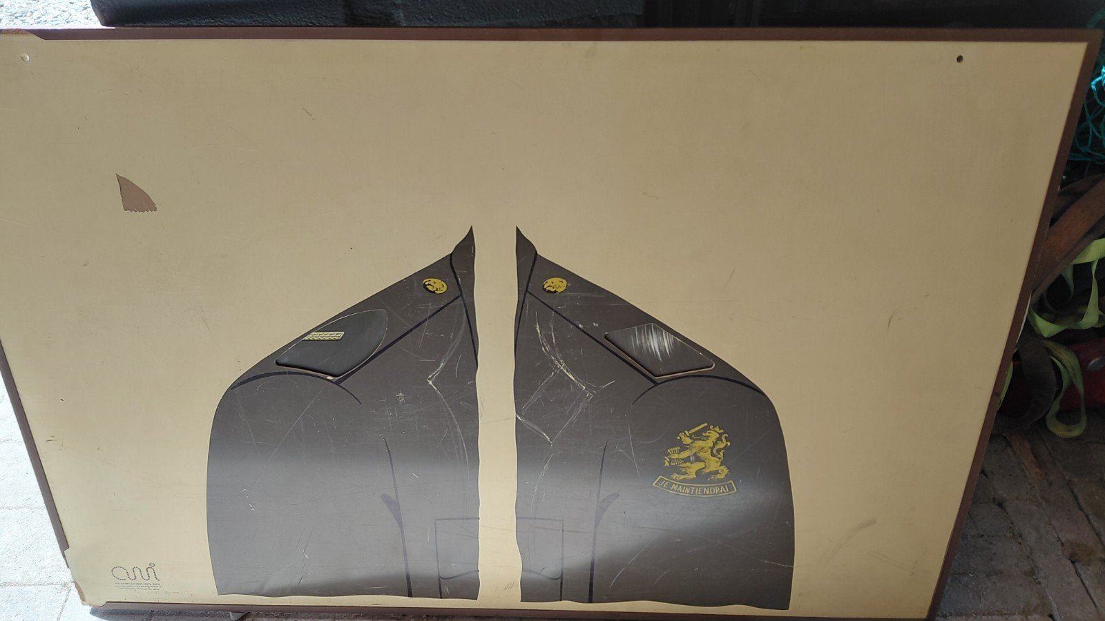 Oud militair rangen bord Nederlandse leger, Verzamelen, Militaria | Algemeen, Ophalen of Verzenden, Landmacht, Nederland, Embleem of Badge