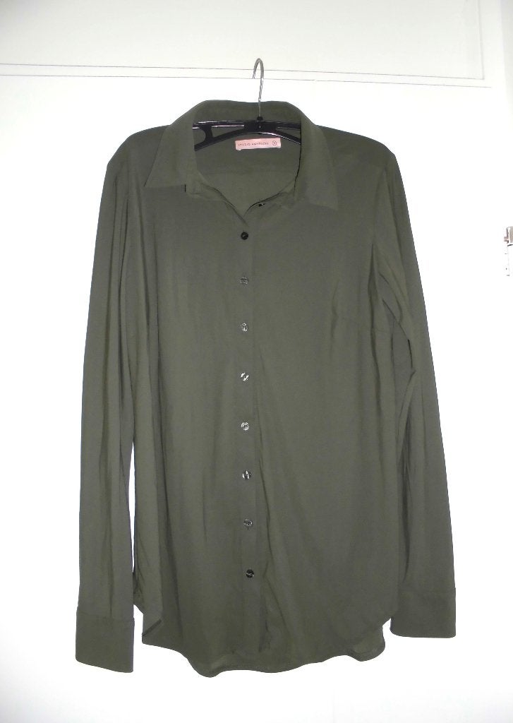 Studio Anneloes blouse travelstof groen maat M, Maat 38/40 (M), Studio Anneloes, Ophalen of Verzenden, Zo goed als nieuw