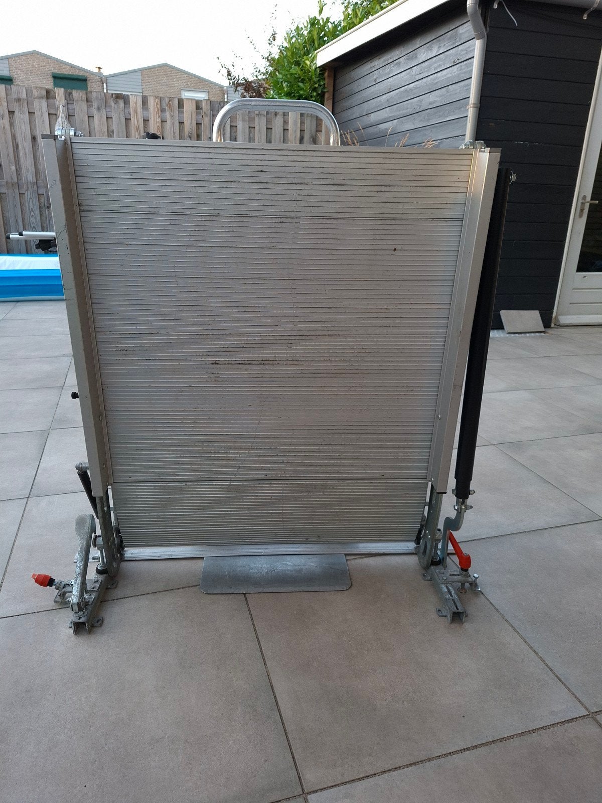 Aluminium oprijplaat van WM system, Ophalen, Gebruikt