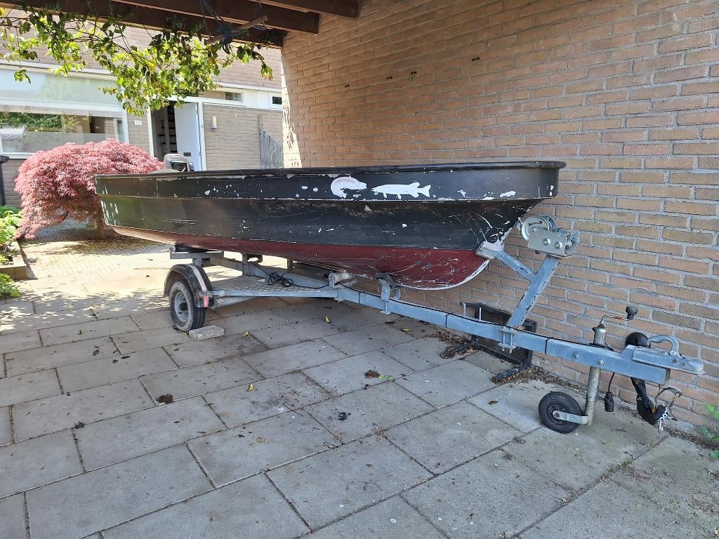visboot, Watersport en Boten, Ophalen, Gebruikt, 4 m, Tot 10 pk