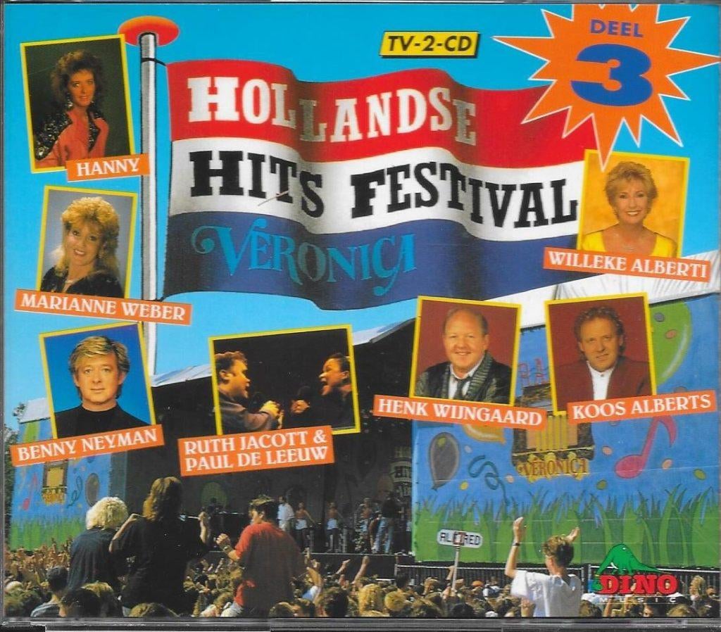 2 CD Box Hollandse Hits Festival Veronica, Ophalen of Verzenden, Gebruikt, Levenslied of Smartlap