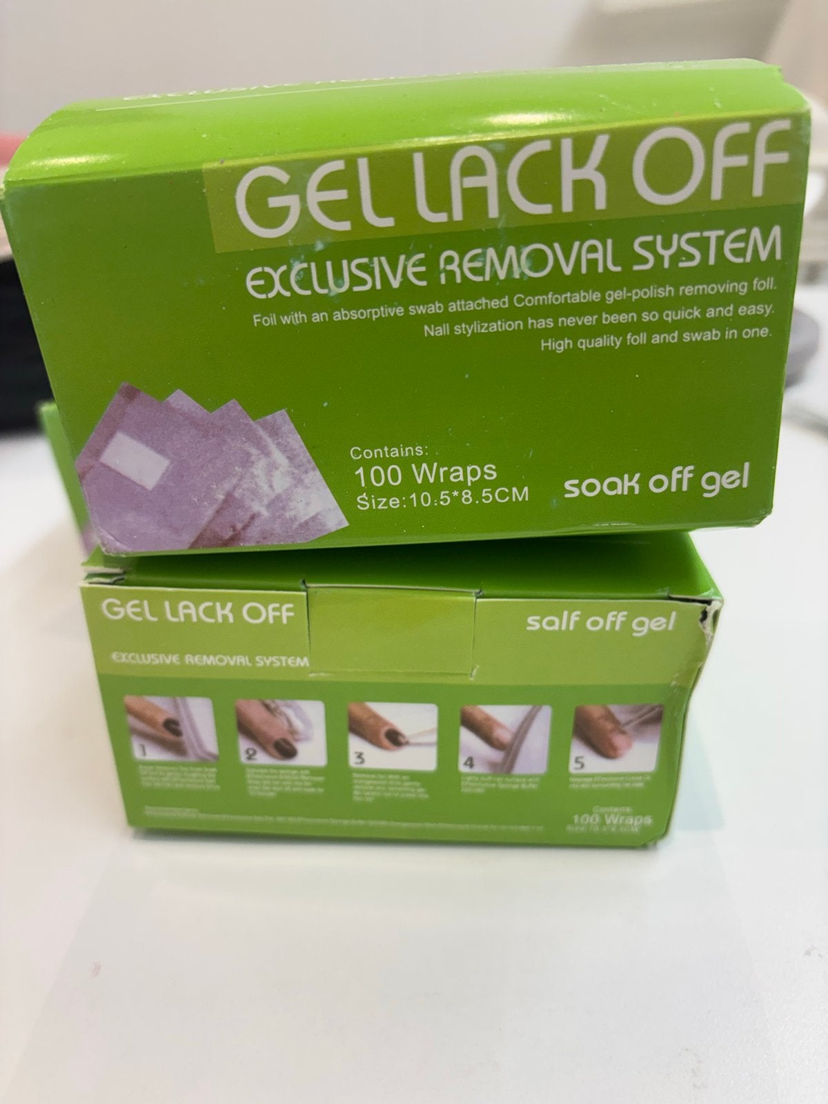 Gellak Verwijderingssysteem - 100 Wraps, Ophalen of Verzenden, Nieuw, Handen en Nagels
