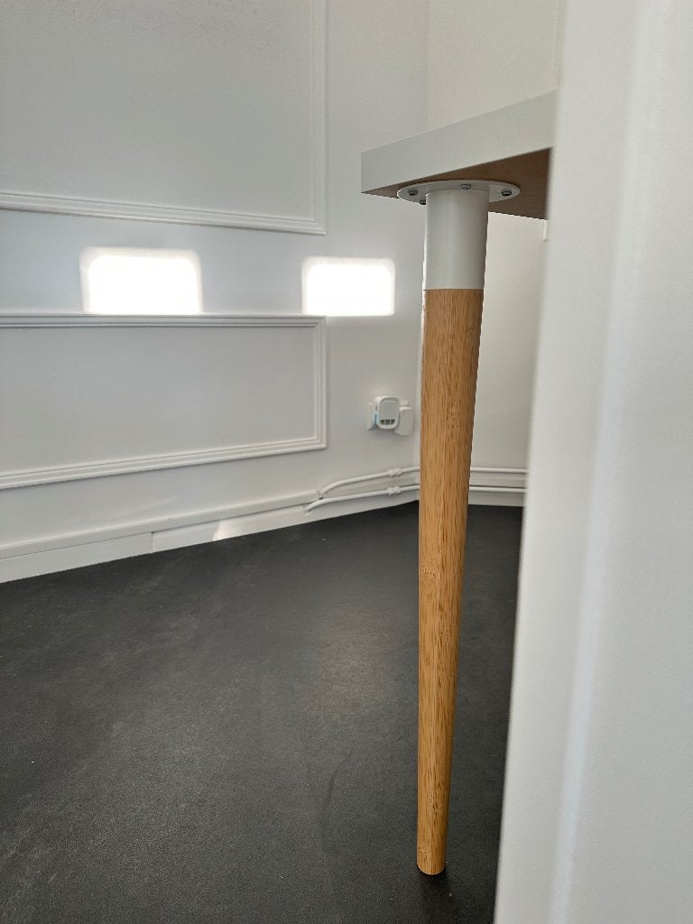 2 IKEA HILVER tafelpoten bamboe 70 cm – nieuw, Ophalen, Bruin, Nieuw, Eén