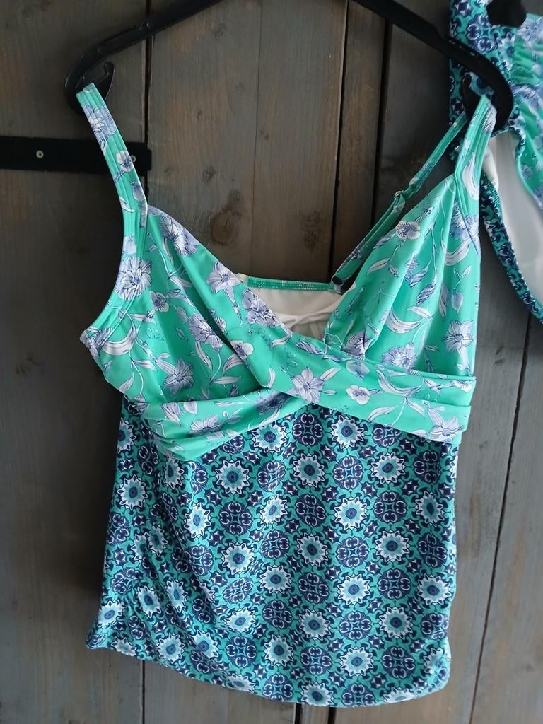 Lands' End Tankini set - Maat 48/50 Zo goed als nieuw, Kleding | Dames, Grote Maten, Lands' End, Ophalen of Verzenden, Zo goed als nieuw