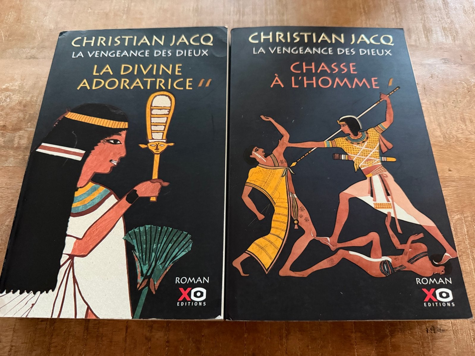 Christian Jacq - La Vengeance des Dieux (2 boeken), Ophalen of Verzenden, Gelezen