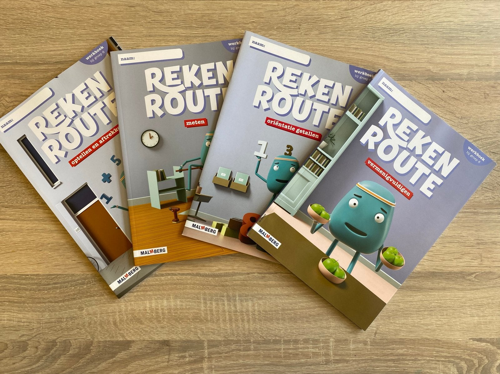 Malmberg Rekenroute Werkboekenpakket Groep 6, Ophalen of Verzenden, Nieuw, Overige niveaus, Wiskunde A