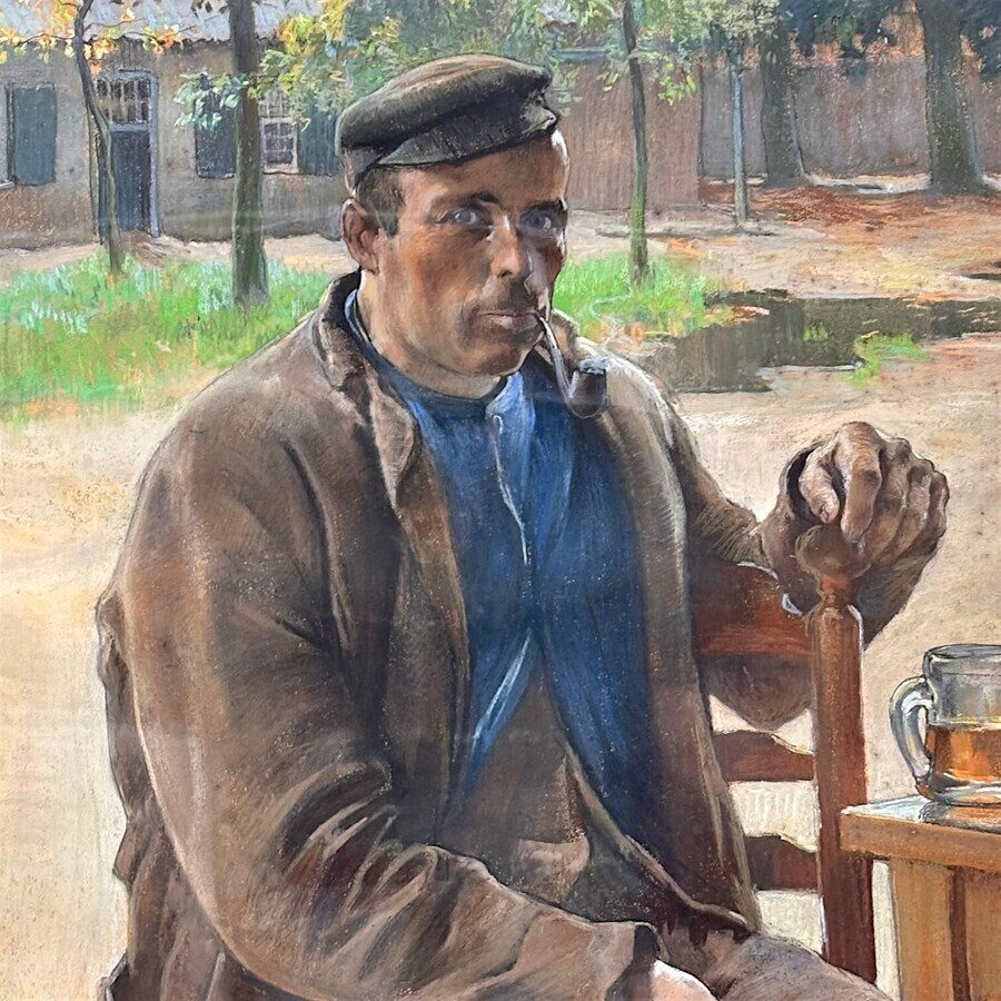 Willy Sluiter (1873-1949) - Rustende man, 1903