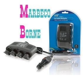 Auto verdeel adapter,Splitter met 4 aansteker uit,1x USB out, Ophalen, Nedis, Nieuw, Marbeco