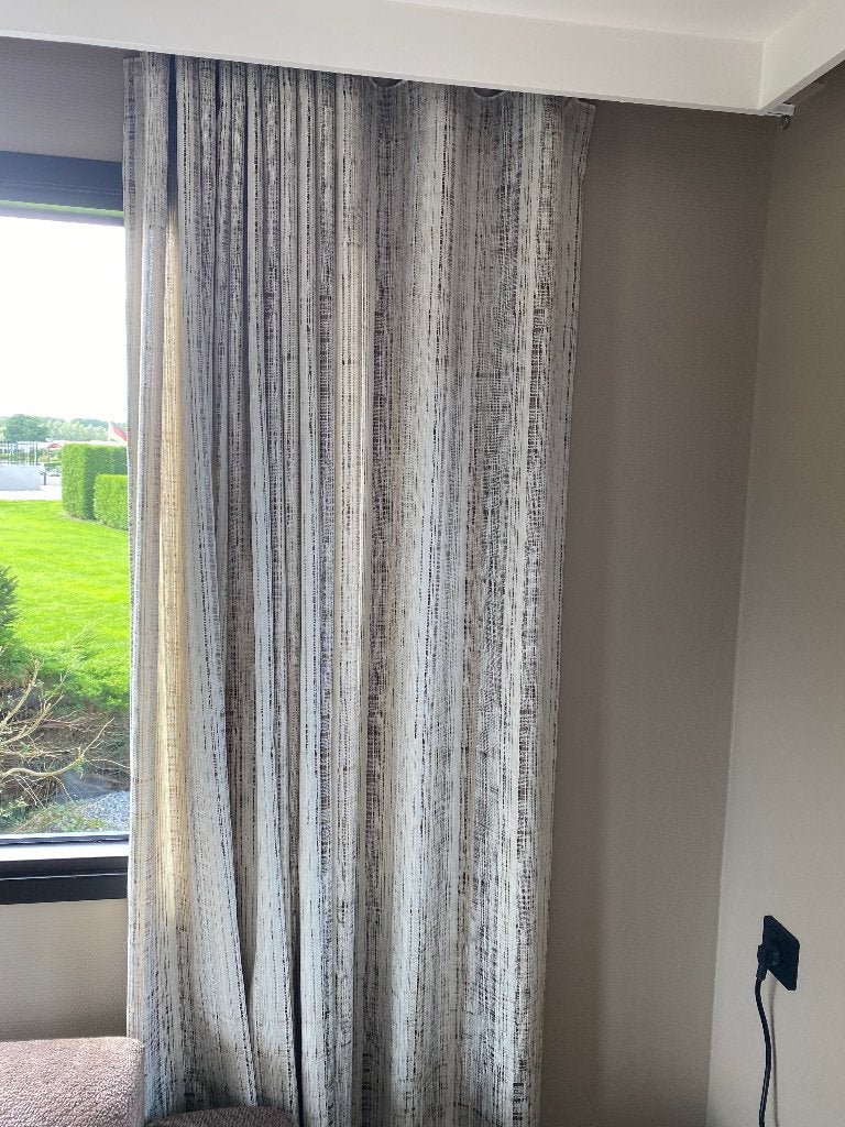 Overgordijnen wave type incl rails, Huis en Inrichting, Ophalen, Overige materialen, Overgordijn, Overige merken