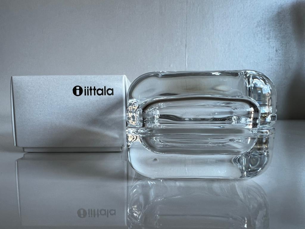 Iittala Vitriini Glas Box Transparant Penttinen~60x60, Schaal, Vierkant, Nieuw, Ophalen of Verzenden