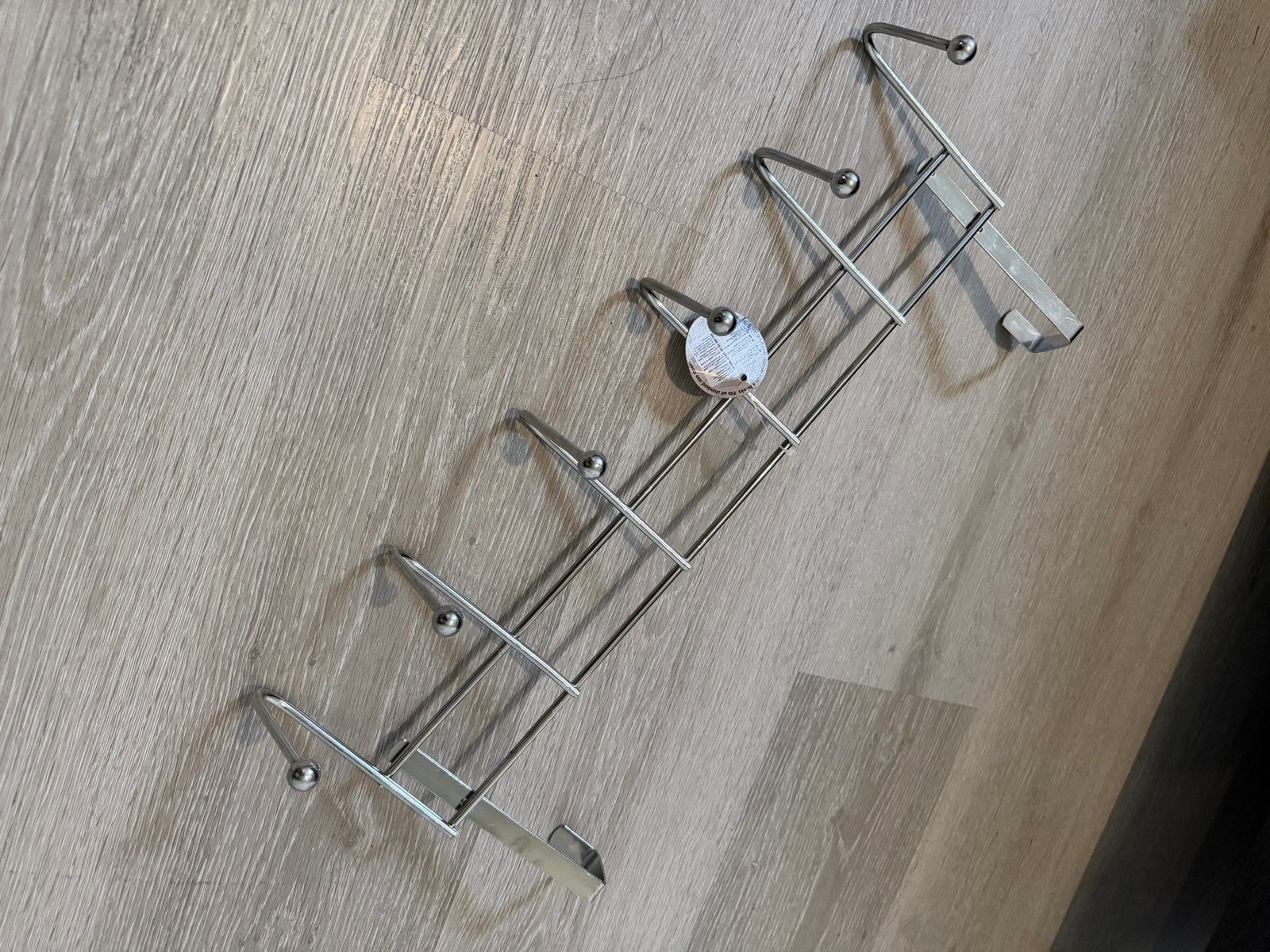 Metalen deurkapstok hanger met 6 haken, Ophalen of Verzenden, Zo goed als nieuw, Metaal, Wandhaken
