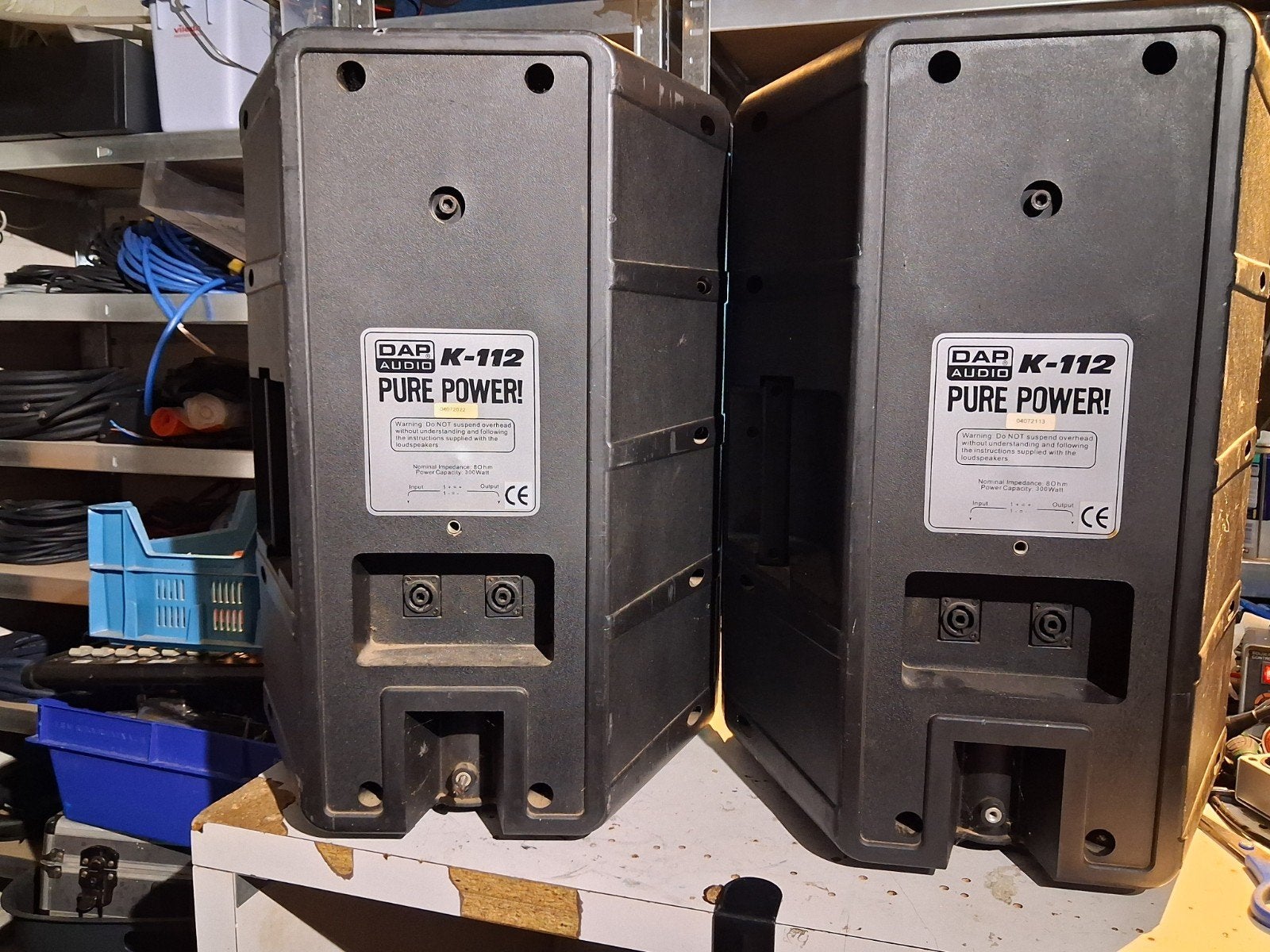 DAP Audio K-112 Passieve Luidsprekers (Set van 2), Ophalen, Gebruikt, Minder dan 500 watt, Overige typen