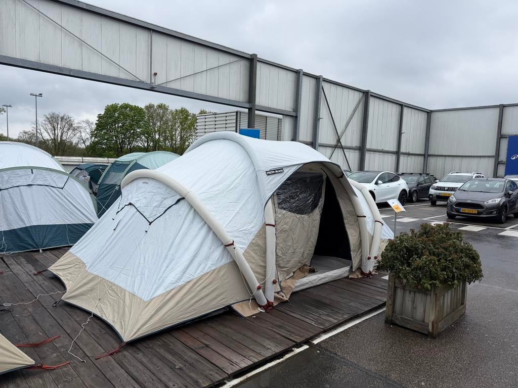 Quechua Air Seconds 4.2 F&B Fresh & Black tent, Caravans en Kamperen, Ophalen of Verzenden, Gebruikt, Tot en met 4
