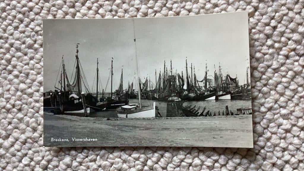 Ansichtkaart Breskens Vissershaven 934, Ophalen of Verzenden, 1940 tot 1960, Ongelopen, Zeeland