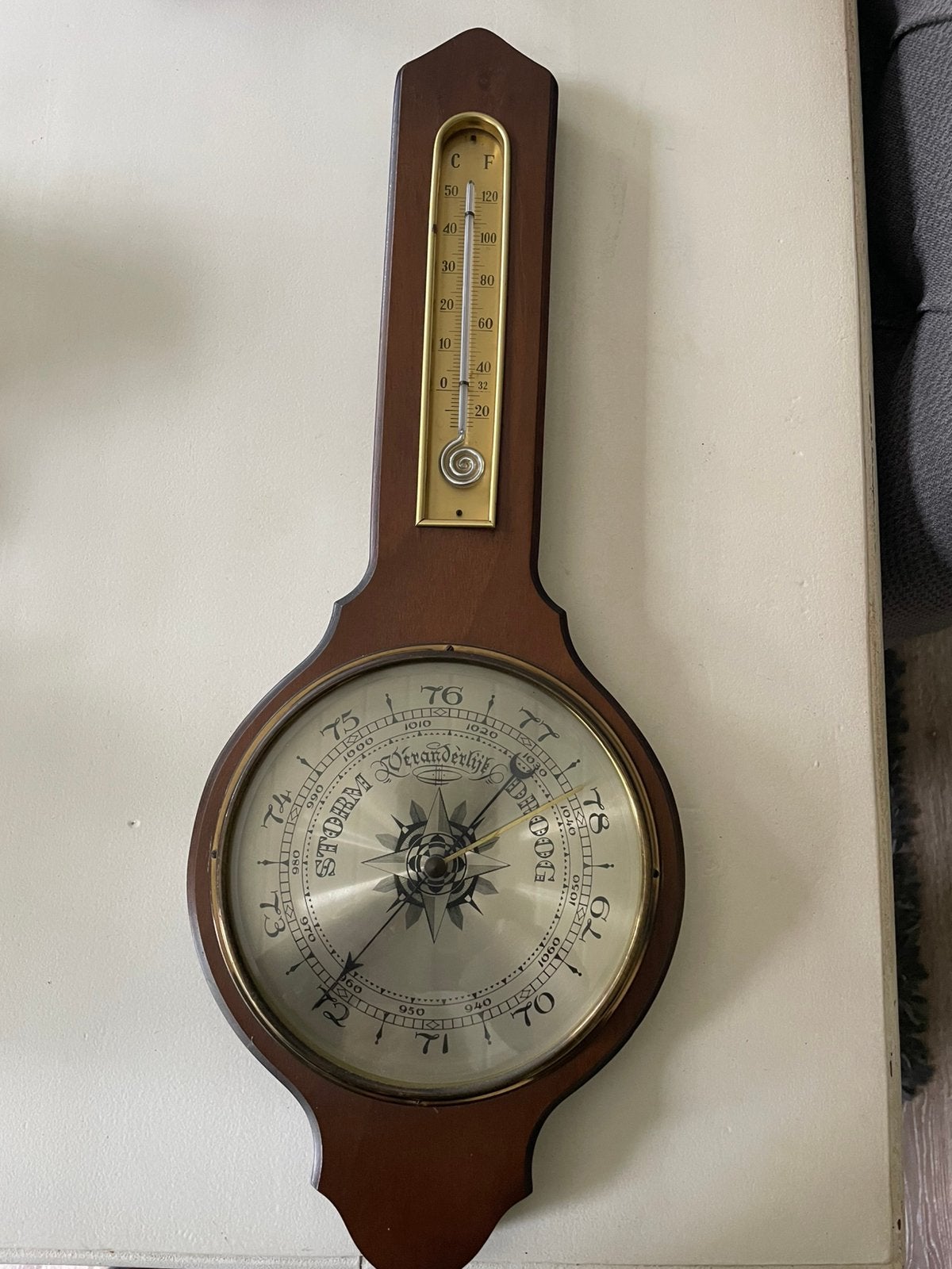 Antieke barometer, Ophalen, Zo goed als nieuw